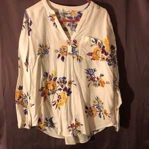Floral old navy shirt